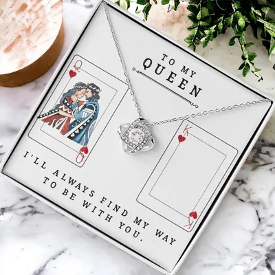 I'll Always Find My Way To Be With  Love Knot Necklace