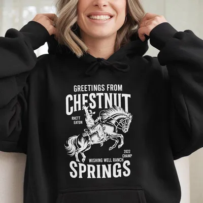 Greetings From Chestnut Springs Wishing Well Ranch Hoodie Rodeo Reader Gift Hoodie Elsie Silver Bookish Hoodie