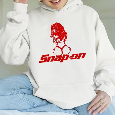 Snap On Graphic Hoodie For Men For Women Limited Edition Hoodie Bold Red Design Tool Lover Apparel Vintage