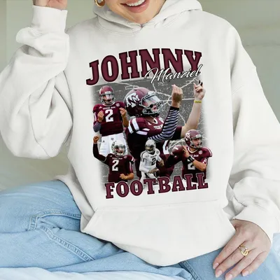 Johnny Manziel Football Hoodie Vintage 90s Graphic Style Johnny Manziel Hoodie Football Hoodie Sport Hoodie Gift For Fans