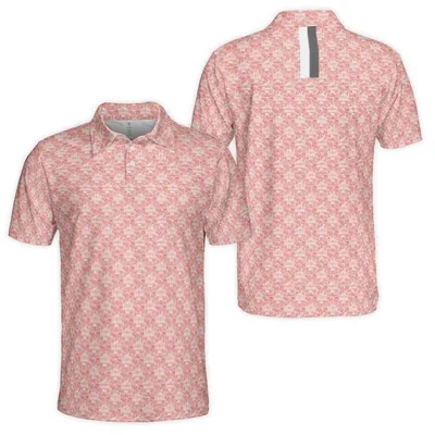 The Nebraska Sea Of Red ,Men'S Short Sleeve Performance Polo, Rhoback Lover, Soft Vintage Style, Sewing Inspired Polo Shirt