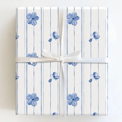 Something Blue - Gift Wrap for Christmas, Holidays Wrapping Paper, Christmas Wrapping Paper