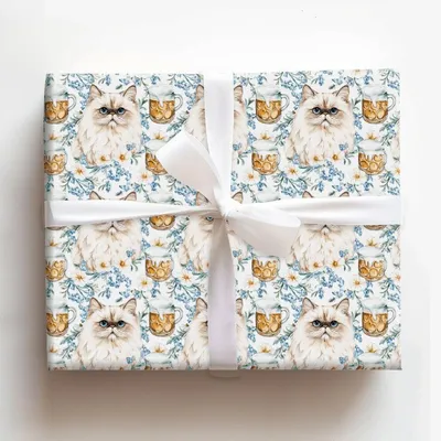 Brews with the Persian - Gift Wrap for Christmas, Holidays Wrapping Paper, Christmas Wrapping Paper