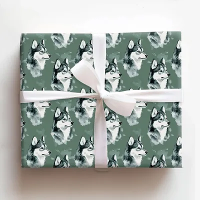 Go Husky Green - Gift Wrap for Christmas, Holidays Wrapping Paper, Christmas Wrapping Paper