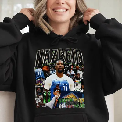 Naz Reid Sixth Man Of The Year Nba Streetwear Hoodie Minnesota Timberwolves 2024 Champion Fan Hoodie