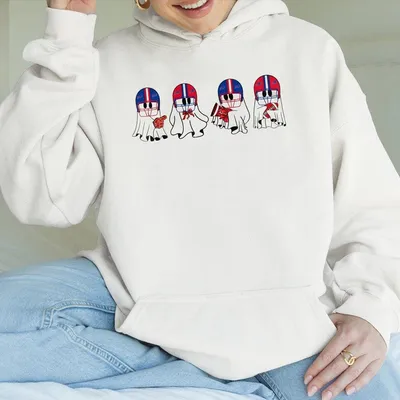 Halloween Ghost Buffalo Football Hoodie Hoodie Game Day Buffalo Team Hoodie Sunday Footbal Sport Fan Outfit