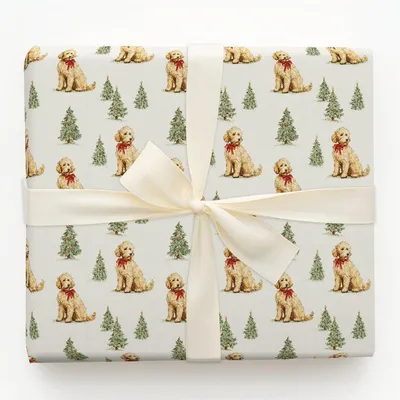 Doodlemas - Gift Wrap for Christmas, Holidays Wrapping Paper, Christmas Wrapping Paper