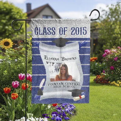 Vertical Garden - Piratify Personalized Graduation Flag 2025, Graduates With Name, Image, Garden Flags, Yard Flag, Hand Flag Vertical Garden Flag