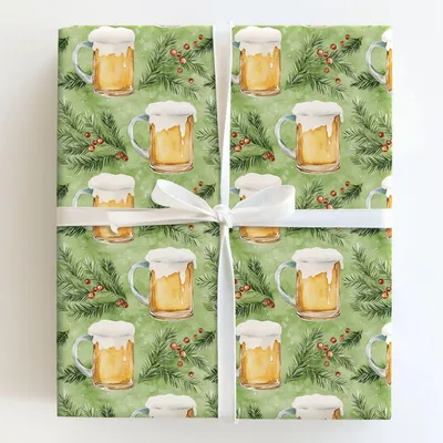 Winter Wheat - Gift Wrap for Christmas, Holidays Wrapping Paper, Christmas Wrapping Paper