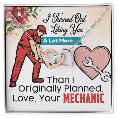 Mechanic'S Girlfriend- Interlocking Heart Necklace Interlocking Hearts Necklace