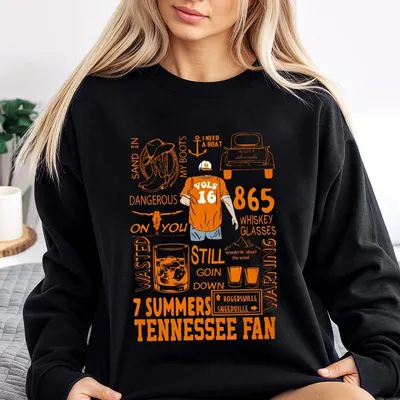 Tennessee Fan Wallen Sweatshirt Country Music Graphic With Lyrics And Southern Icons 865 Whiskey Glasses Vibe Unisex Casual