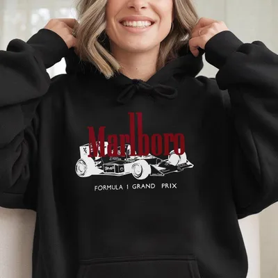 Marlboro Formula 1 Grand Prix Hoodie Marlboro Graphic Hoodie Soft Breathable Material Perfect Gift For Men And Women
