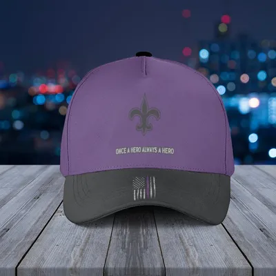 New Orleans Saints Purple Heart Day Baseball Cap Military Tribute Fan Gift Hat Baseball Cap