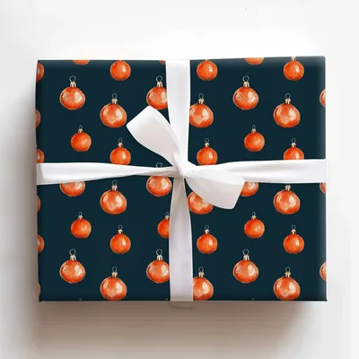 Citrus Joy - Gift Wrap for Christmas, Holidays Wrapping Paper, Christmas Wrapping Paper