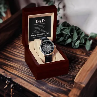Happy Father's Day Openwork Watch