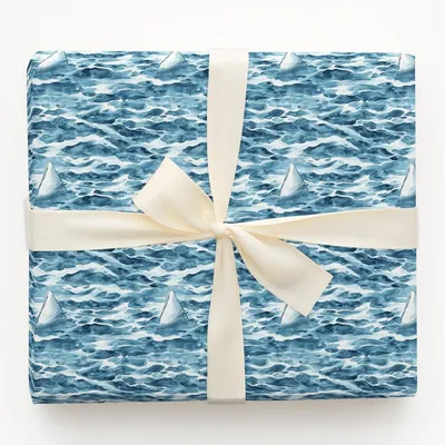 Seariously the Best Birthday - Gift Wrap for Christmas, Holidays Wrapping Paper, Christmas Wrapping Paper