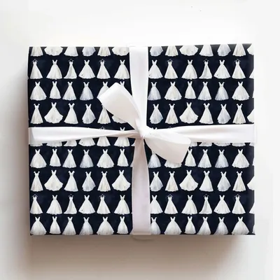 Little White Dress - Gift Wrap for Christmas, Holidays Wrapping Paper, Christmas Wrapping Paper