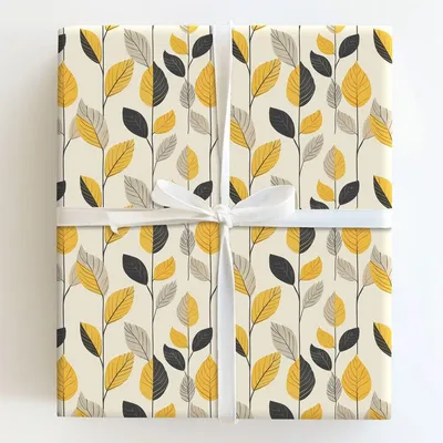 Yellow Dusks - Gift Wrap for Christmas, Holidays Wrapping Paper, Christmas Wrapping Paper