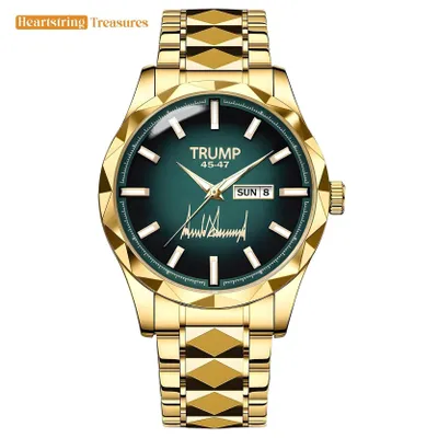 TRUMP Watch 45-47 Luxury Gold – Gradient Jade Dial – Gold Watch for Men