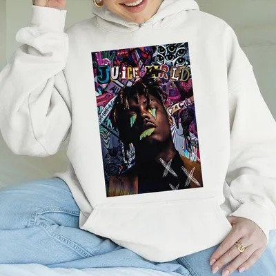Juice 999 Poster 999 Hip Hop Art Print Rap Wrld Artist Wall Decor Colorful Wrld Tribute Music Room Wall Art Hoodie