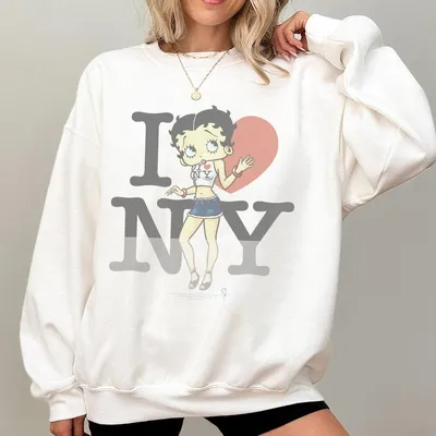 Vintage Betty Boop I Love New York City Sweatshirt Sweatshirt Outfit