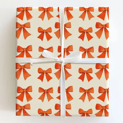 Orange Spice - Gift Wrap for Christmas, Holidays Wrapping Paper, Christmas Wrapping Paper