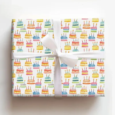Cake Overload - Gift Wrap for Christmas, Holidays Wrapping Paper, Christmas Wrapping Paper